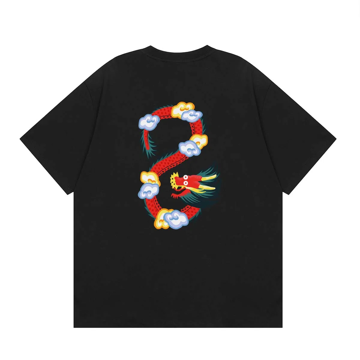KENZO 2024 New Year Tiger Limited T-shirt YEAR OF THE DRAGON' EMBROIDERED CLASSIC T-SHIRT Color: White Black Hidden Blue Size: M L XL XXL Three Standards Style Number: K 92